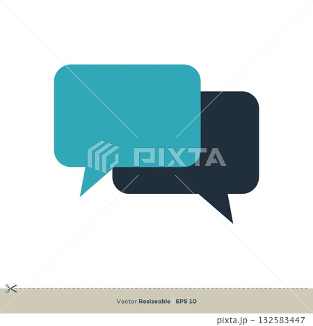 Chatting Icon Vector Logo Template Illustration Design. Vector EPS 10. Chatting Icon Vector Logo Template Illustration Design. Vector EPS 10. 132583447