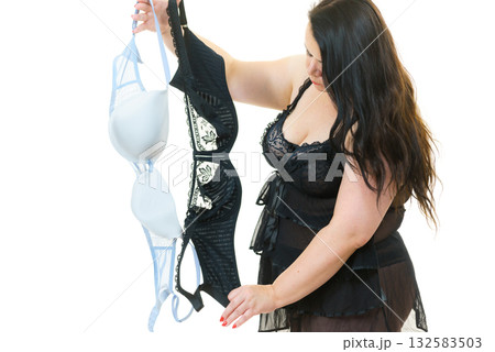 Woman plus size holding bras Woman plus size holding bras 132583503