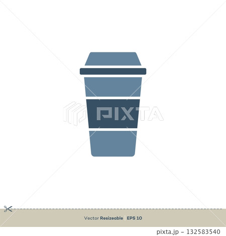 Cup Icon Vector Logo Template Illustration Design. Vector EPS 10. 132583540