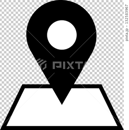 地圖和指針的向量插圖，清晰顯示位置資訊和目的地 | 導航、旅遊資訊、推廣 132583967