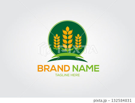 Simple agriculture logo,Luxury agriculture logo,professional agriculture logo,Template Design.(3) 132584831