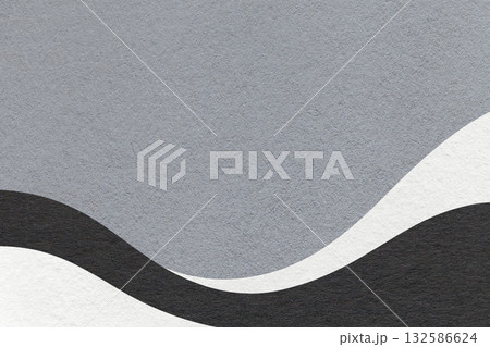 Textured dark gray paper background with white and black wavy lines and waves, copy space for banner, presentation Textured dark gray paper background with white and black wavy lines and waves, copy space for banner, presentation 132586624
