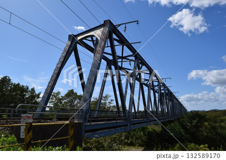 鉄橋と鉄道線路 132589170