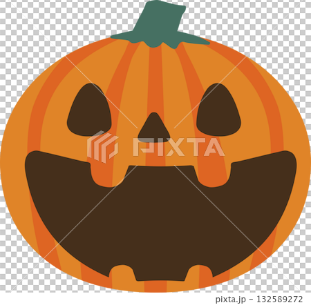 ハロウィンの大きいカボチャ ハロウィンの大きいカボチャ 132589272
