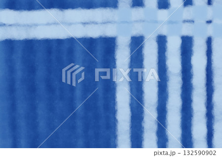 イラスト素材：インディゴブルーの背景に白と水色の縞模様 132590902