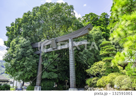 高千穂神社 鳥居 宮崎県高千穂町 高千穂神社 鳥居 宮崎県高千穂町 132591001