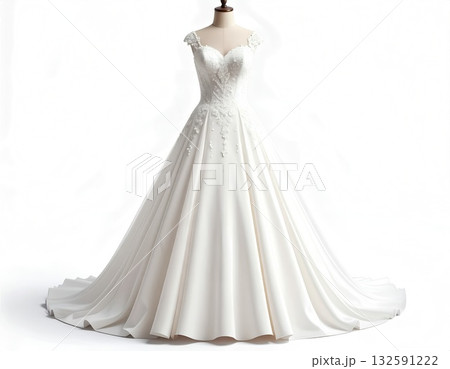 白いウエディングドレス 白いウエディングドレス 132591222