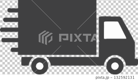 truck icon on white background 132592131