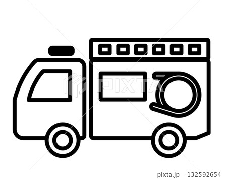 消防車(ポンプ車)_ミニマル 消防車(ポンプ車)_ミニマル 132592654