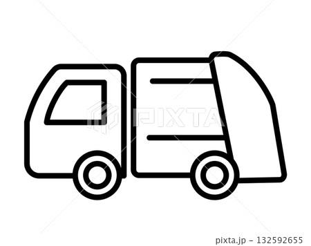 ゴミ収集車_ミニマル ゴミ収集車_ミニマル 132592655
