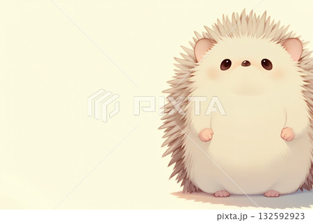 ハリネズミのイラスト 132592923