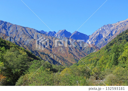 秋の北アルプス不帰ノ嶮 秋の北アルプス不帰ノ嶮 132593181