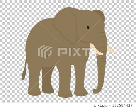 Illustration of a simple elephant 132594437