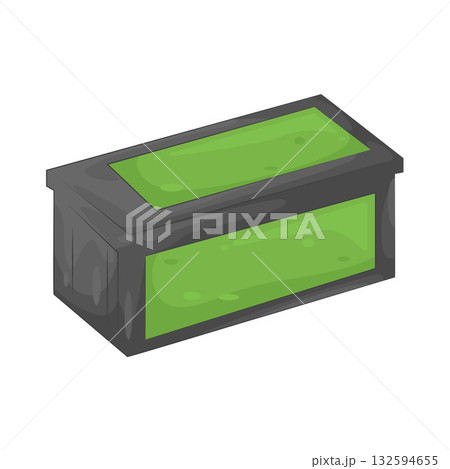 Illustration of solar battery Illustration of solar battery 132594655