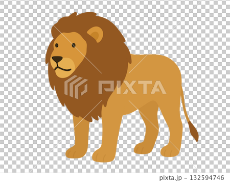 ライオンのイラスト ライオンのイラスト 132594746