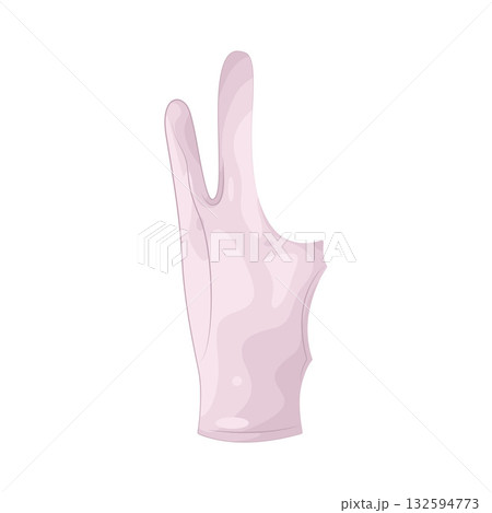 Illustration of artist gloves 132594773