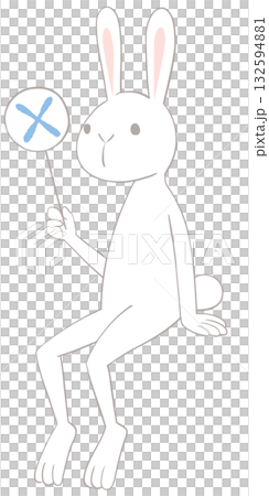 一隻白兔抱著十字架的插圖 一隻白兔抱著十字架的插圖 132594881