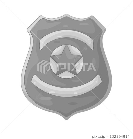 Illustration of police badge 132594914