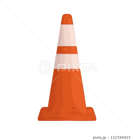 Illustration of traffic cone Illustration of traffic cone 132594925