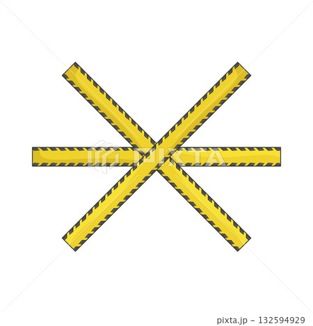 Illustration of caution tape 132594929