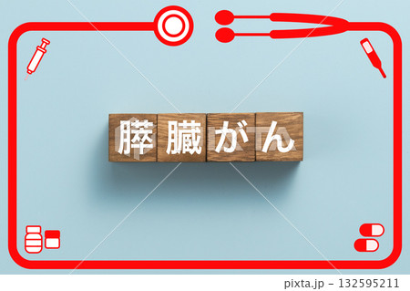 膵臓がん　健康診断　病気　医学　病院　医院　クリニック 132595211