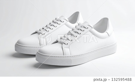 《AI画像》真っ白なスニーカー 132595488