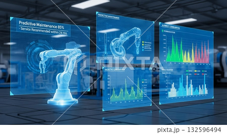 スマートファクトリー：予知保全とデータ活用 132596494