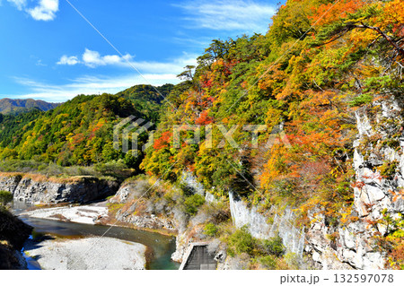 戸中大橋/鬼怒川付近の風景(栃木県日光市)【2025.10】 戸中大橋/鬼怒川付近の風景(栃木県日光市)【2025.10】 132597078