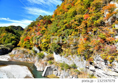 戸中大橋/鬼怒川付近の風景(栃木県日光市)【2025.10】 戸中大橋/鬼怒川付近の風景(栃木県日光市)【2025.10】 132597079