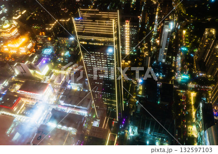 台湾　台北市　台北101展望台からの夜景 132597103