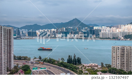 Oct 29 2025 Kwun Tong Coastline with Urban and Industrial Contrast Oct 29 2025 Kwun Tong Coastline with Urban and Industrial Contrast 132597497