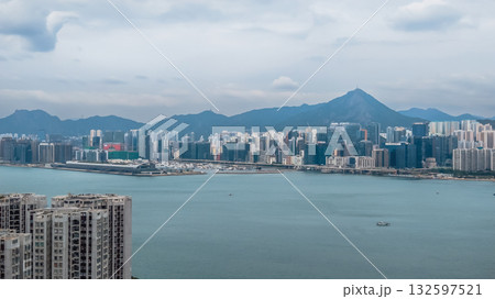 Oct 29 2025 Kwun Tong Coastline with Urban and Industrial Contrast 132597521