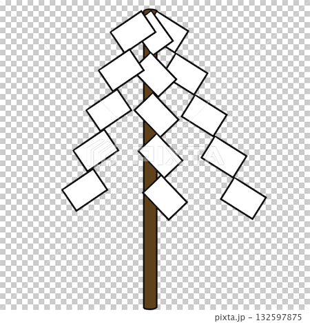 お祓い棒　御幣　シンプル 132597875