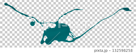 green watercolor splash brush isolated on transparent background 132598258