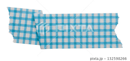 light blue patterned sticker paper tape isolated on transparent background 132598266