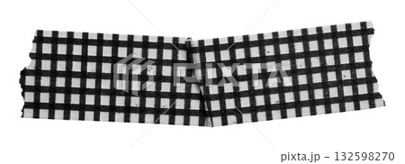 black patterned sticker paper tape isolated on transparent background black patterned sticker paper tape isolated on transparent background 132598270