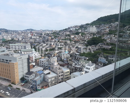 高所からの景色 窓の風景 高所からの景色 窓の風景 132598606