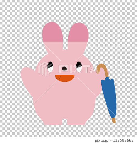 傘を持ったうさぎ 傘を持ったうさぎ 132598665