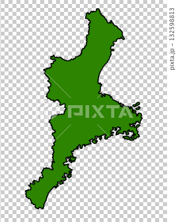 三重縣地圖(綠色邊框) 三重縣地圖(綠色邊框) 132598813