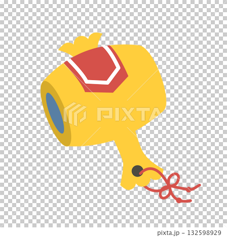 Illustration of the magic mallet, a lucky charm, a symbol of good fortune, New Year's Illustration of the magic mallet, a lucky charm, a symbol of good fortune, New Year's 132598929