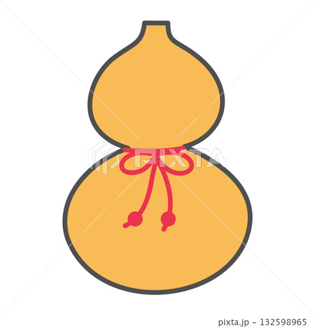 瓢箪のイラスト シンプル 縁起物 お正月 幸運と魔除けのシンボル 瓢箪のイラスト シンプル 縁起物 お正月 幸運と魔除けのシンボル 132598965