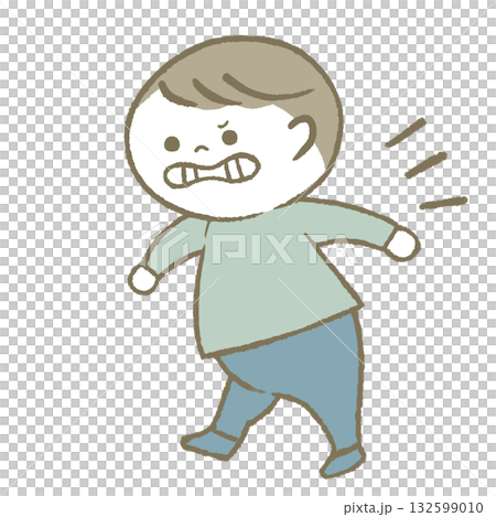 Angry child light blue Angry child light blue 132599010