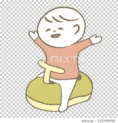 孩子很高興有廁所 132599056