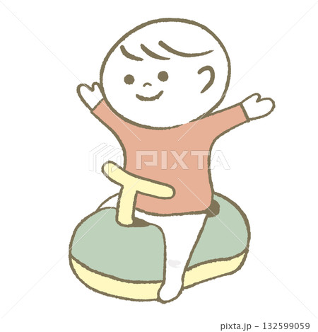 トイレが出来て喜ぶ子供 132599059