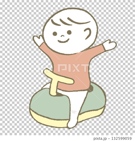 トイレが出来て喜ぶ子供 132599059