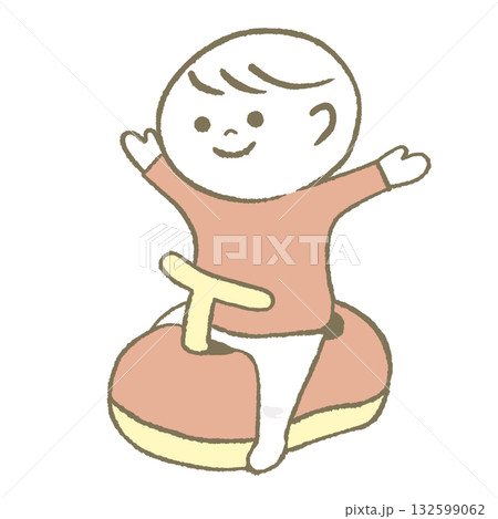 トイレが出来て喜ぶ子供 132599062