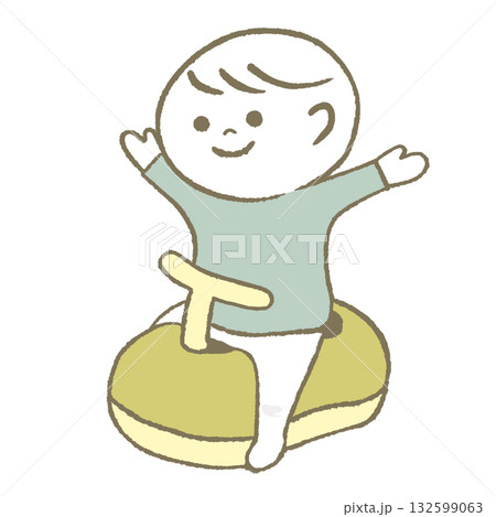 トイレが出来て喜ぶ子供 132599063