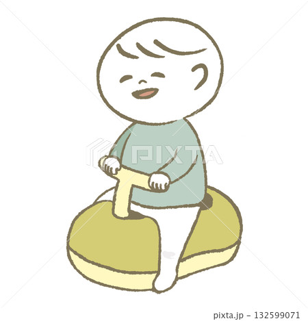 おまるに座る子供　 132599071