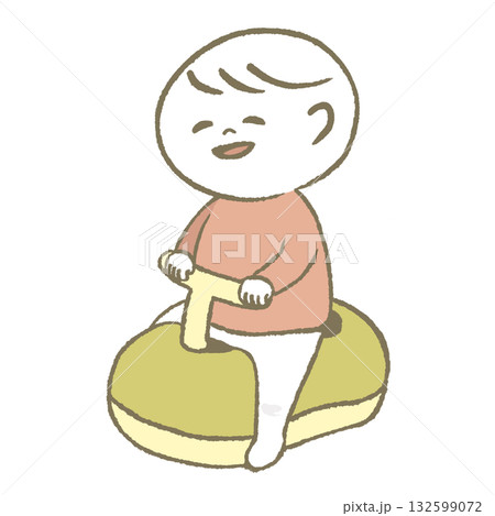 おまるに座る子供　 132599072