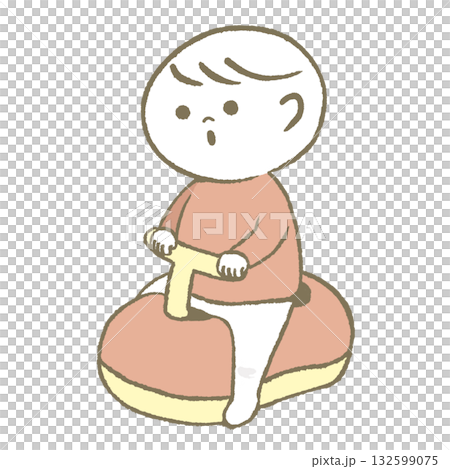 おまるに座る子供　 132599075